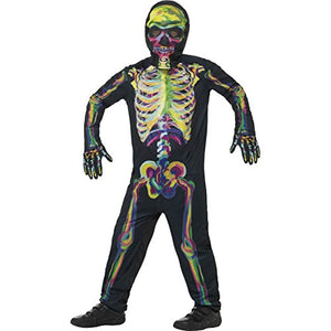 Smiffys 45124T Glow in The Dark Skeleton Costume Tween
