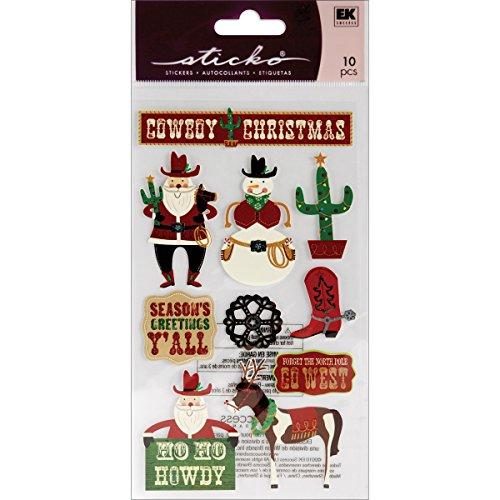 Sticko Cowboy Christmas Stickers
