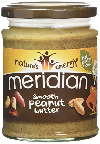 Meridian Natural Smooth Peanut Butter No Added Sugar and No Added Salt 280 g (Pack of 6)