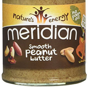 Meridian Natural Smooth Peanut Butter No Added Sugar and No Added Salt 280 g (Pack of 6)