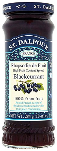 St Dalfour Blackcurrant Fruit Spread 284 g (Pack of 6)