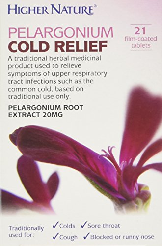 Higher Nature Higher Nature Pelargonium Cold Relief - Pack of 21 Tablets