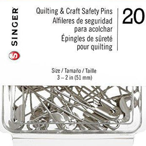 Singer Quilting and Craft Safety Pins, Size 3, 20-Count