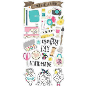 Simple Stories Crafty Girl 6x12 Chipboard