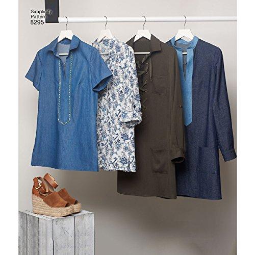 Simplicity Creative Sewing Pattern 8295 - Misses' Tunic or Dress Inspired by Project Runway , H5 (6-8-10-12-14)