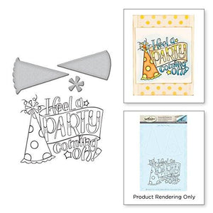 Spellbinders Party Stamp and Die Set
