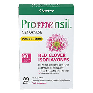 Promensil Menopause | Double Strength Starter | Red Clover | Isoflavones | 80mg | 30 Tablets