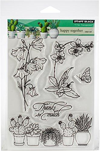 Penny Black Happy Together Clear Unmounted Rubber Stamp Set (30-465)