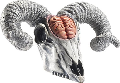 Smiffys Latex Rams Skull Prop with Exposed Brain