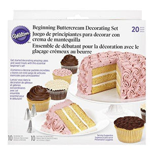 Wilton Beginning Buttercream Decorating Set, 20-Piece Cake Decorating Kit