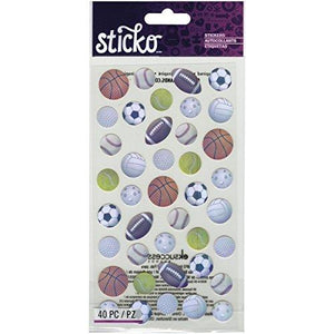 Sticko Classic Sports Balls Stickers