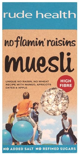 Rude Health Organic No Flamin Raisins Muesli 500 g (Pack of 5)
