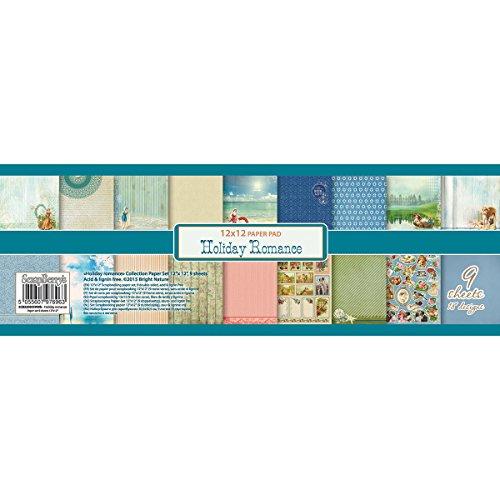 ScrapBerry's Holiday Romance 9 Double-Sided Designs Paper (9/Pack), 12" x 12"