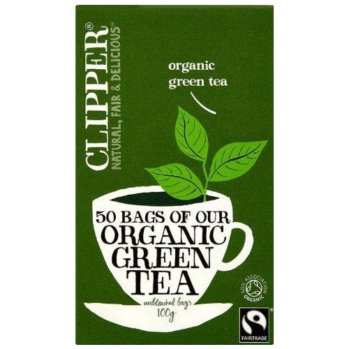 Clipper Ft Organic Green Tea 50bag x 4 (Pack of 4)