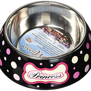 Loving Pets Polkadot Milano Bowl For Dogs And Cats, Medium | Loving Pet Products