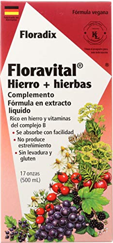 Floradix Floravital Liquid Iron and Vitamin Formula (500 ml)