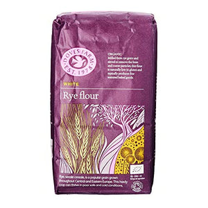 DOVES FARM Organic White Rye Flour 1kg (PACK OF 5)