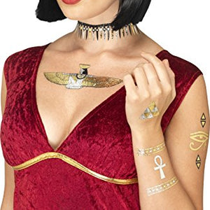 Smiffys 41555 Egyptian Transfer Tattoos (One Size)