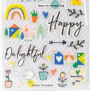 RC100417 Dream On Studio Puffs Stickers 5"X7"-Studio
