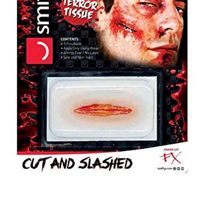 Smiffys Make-Up FX, Horror Transfer, Cut & Slashed