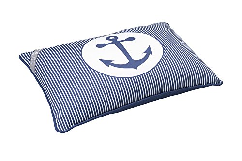 Dog Cushion Midlum 80X60 Cm Blue/White | Hunter