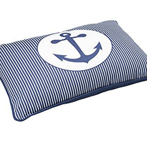 Dog Cushion Midlum 80X60 Cm Blue/White | Hunter