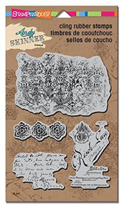 STAMPENDOUS ASCRS12 Andy Skinner Cling Stamp, Textures