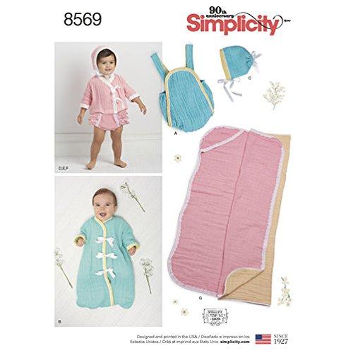 Simplicity Pattern 8569 Baby Separates and Blanket Sewing Pattern