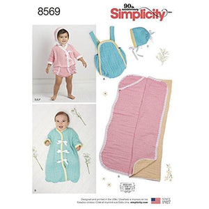 Simplicity Pattern 8569 Baby Separates and Blanket Sewing Pattern