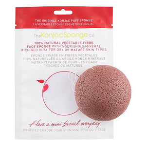 The Konjac Sponge Company | Sponge - Red Clay | 1 x 1