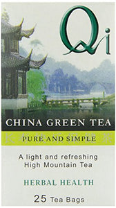 Qi Herbal Health Pure & Simple Green Tea 25bags (2 pack)