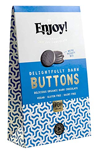 Enjoy! Dark 70% Chocolate Buttons 96g (Pack of 6)