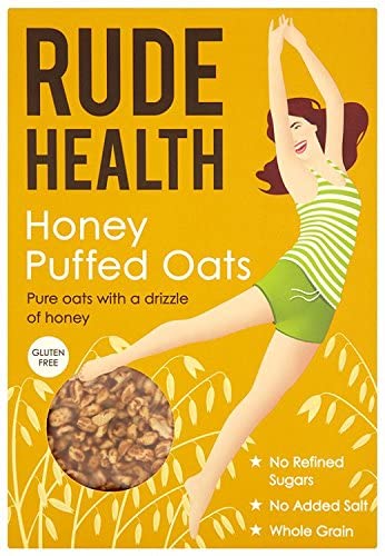 Rude Health Honey Puffed Oats Gluten Free Cereal 240 g (Pack of 4)