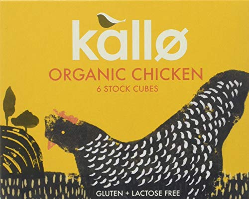 Kallo Organic Chicken Stock Cube, 6 x 66g (Pack of 15)