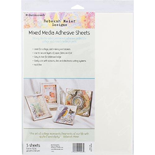 Rebekah Meier Designs Rebekah Meier Designs Mixed Media Adhesive Sheets 9" x 12" (3 sheets per pack)