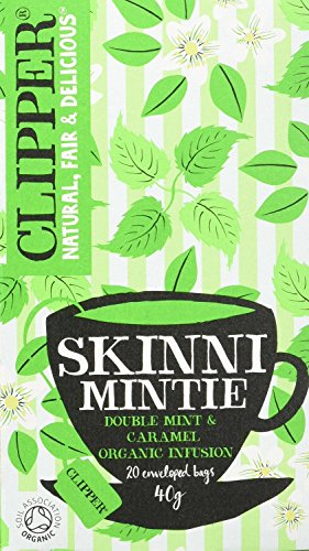 Clipper Skinni Mintie Caramel Flavour Organic Double Mint 20 Envelopes