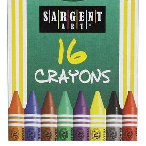 Sargent Art 22-0533 16-Crayons, Tuck Box