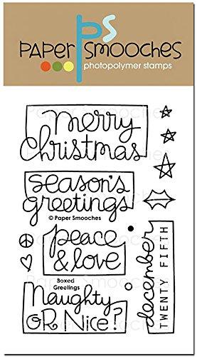 Paper Smooches Clear Stamps 4"X6"-Boxed Greetings