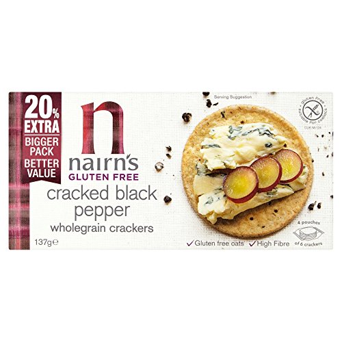 Nairns Gluten Free Cracked Black Pepper Crackers, 137 g