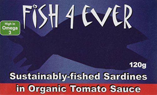 FISH4EVER Whole Sardines In Organic Tomato Sauce 135gtin (PACK OF 5)