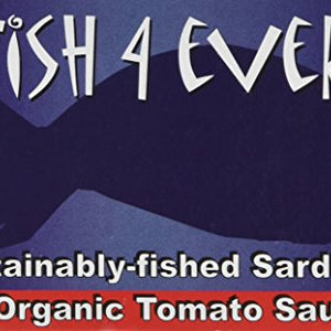 FISH4EVER Whole Sardines In Organic Tomato Sauce 135gtin (PACK OF 5)