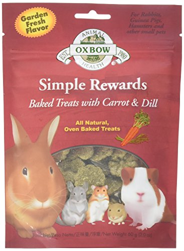 Oxbow Baked Treats Carrot & Dill 60G | Petlife International Ltd