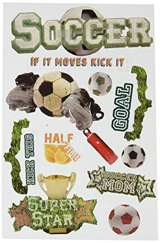 Paper House 3-D Sticker-Soccer