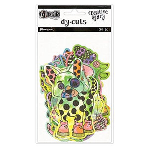 Ranger Colored Animals Dyan Reaveley's Dylusions Creative Dyary Die Cuts