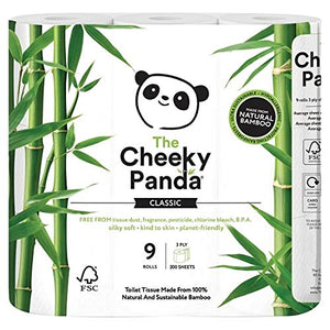 The Cheeky Panda Ultra Sustainable Hypoallergenic 100% Bamboo Toilet Roll