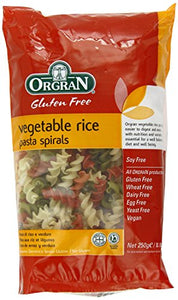 Orgran Vegetable Rice Spirals 250g X 6 (Pack of 6)