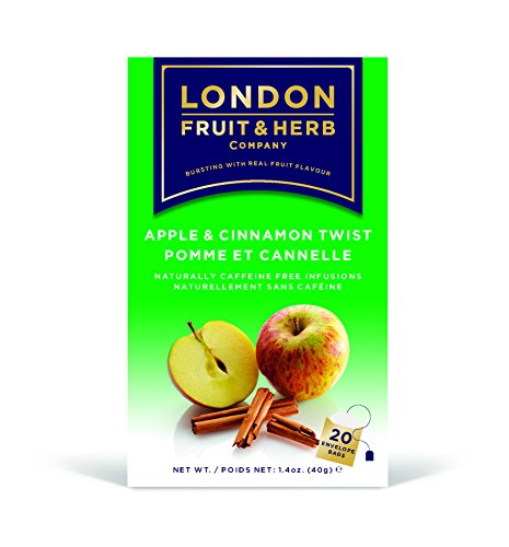 London Fruit and Herb Apple and Cinnamon Twist 20 Teabags (Pack of 6, Total 120 Teabags)