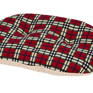 Gor Pets Argyll Oval Cushion 100Cm (40") Red Check | Gor Pets