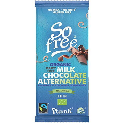 Plamil Foods Ltd Organic Milk Alternative Thin 80g (Pack of 12)