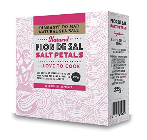 Diamante Do Mar Natural Flor De Sal Salt Petals 225g (Pack of 2)